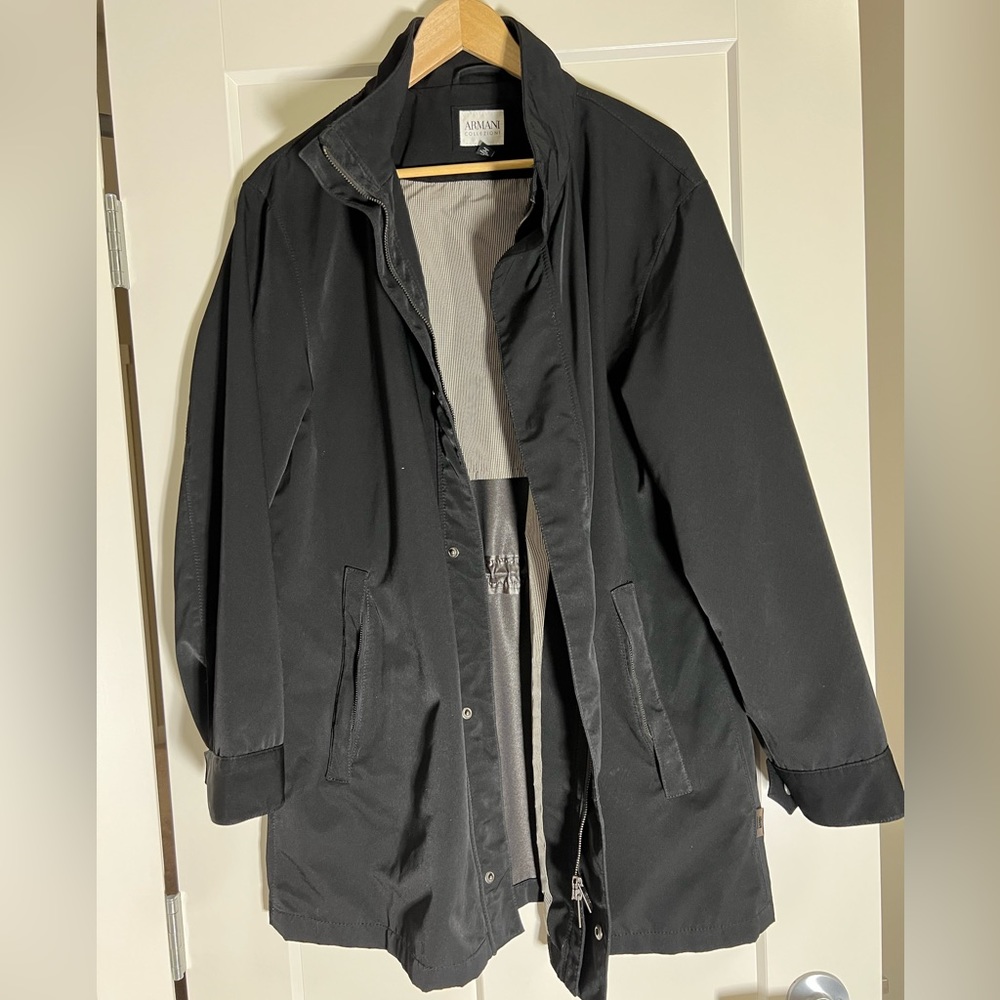 Armani collezioni waterproof over coat